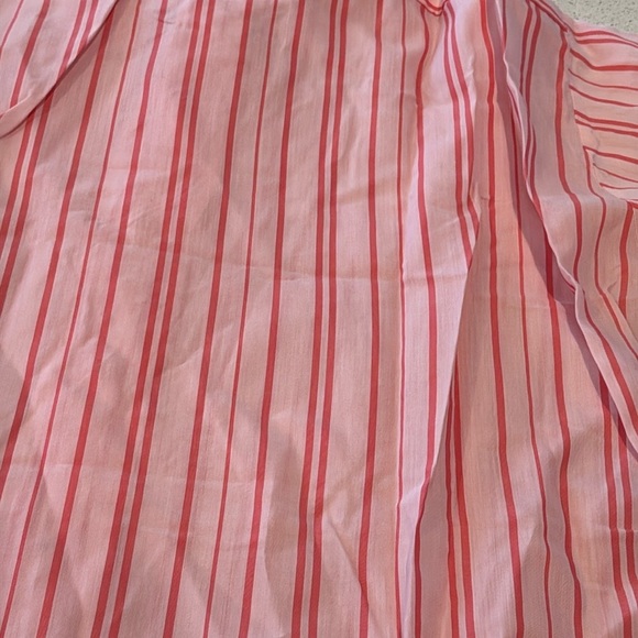 VINTAGE PINK SHORT SLEEVE BUTTON-UP SHIRT - HAMPSHIRE HOUSE BY VAN HEUSEN - - Picture 7 of 14